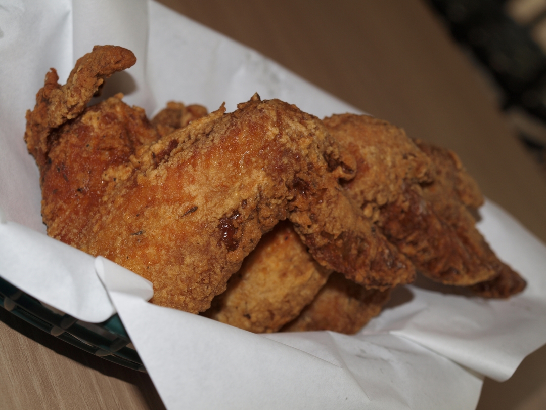 fried chickin at bird park in singapole