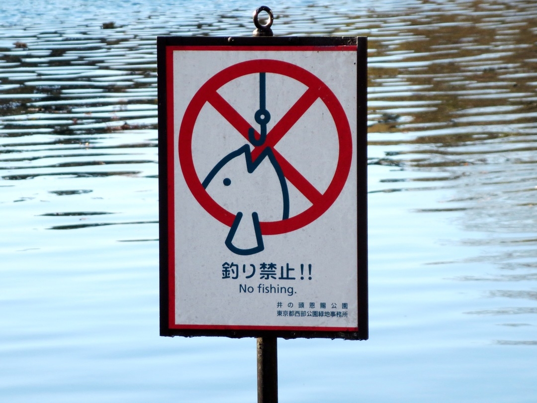 sign board for fishing